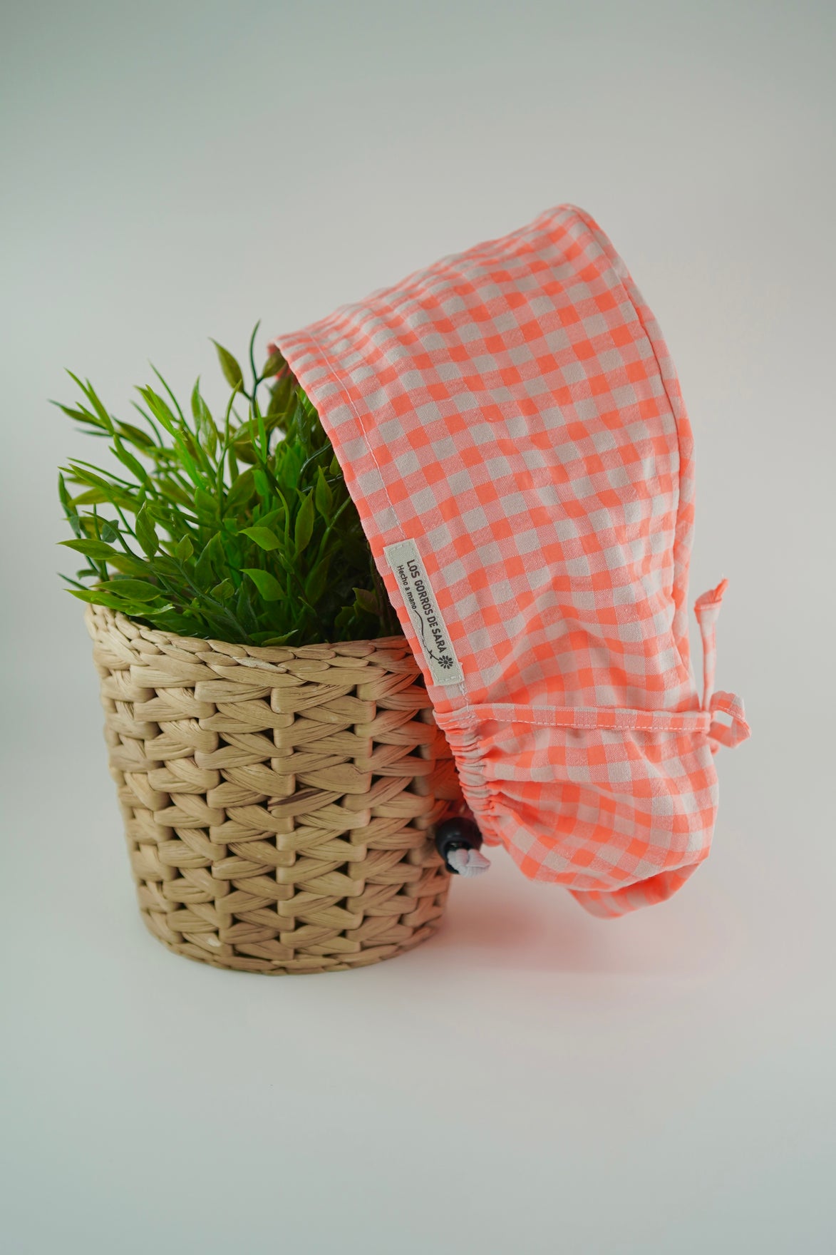 Gorro pelo largo ajustable - Flúor naranja