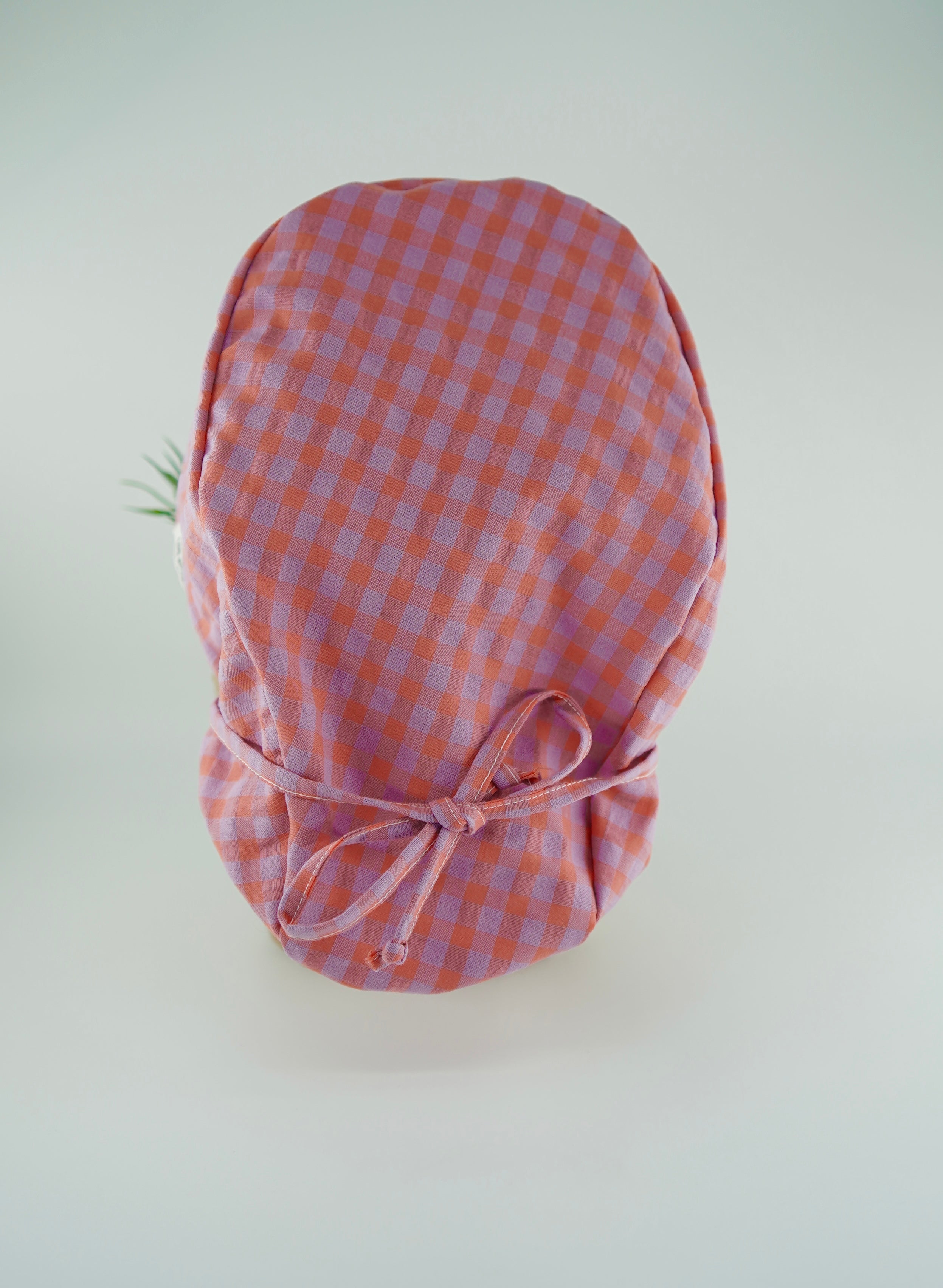 Gorro pelo largo ajustable - Lila naranja