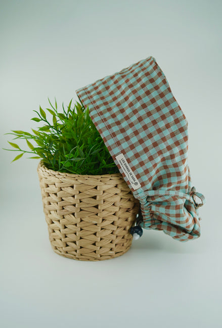 Gorro pelo largo ajustable - Chocolate mint