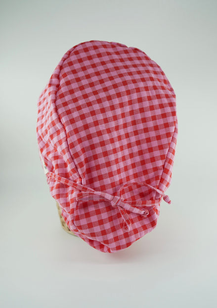 Gorro pelo largo ajustable - Rosa fresa