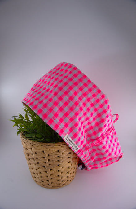 Gorro quirúrgico XL - Rosa flúor & lavanda
