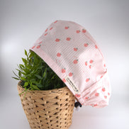 Gorro pelo largo ajustable - Fresita rosa