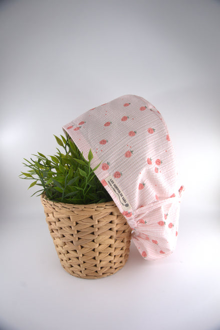 Gorro pelo largo normal - Fresita rosa