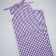 Organizador - Vichy morado - 4 bolsillos