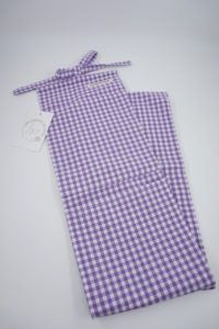 Organizador - Vichy morado - 4 bolsillos