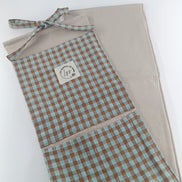 Organizador - Vichy Chocolate mint - 4 bolsillos