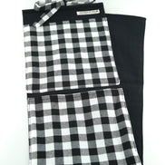 Organizador -Vichy Negro - 4 bolsillos