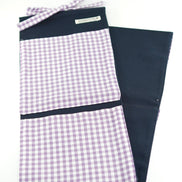 Organizador - Vichy morado & marino - 4 bolsillos